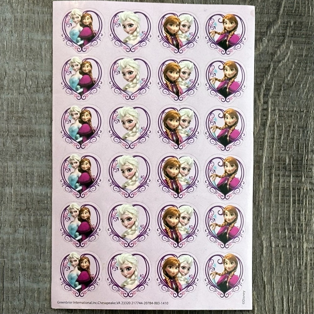 💞 New Disney Frozen Queen Elsa & Princess Anna Scrapbook Stickers